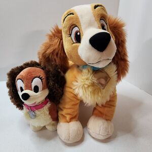 Disney Dogs Plush Lot FiFi & Lady 2‑Piece Set